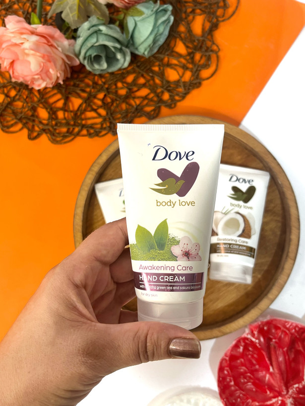 کرم دست Dove Restoring Care 🤍 اورجینال داو ماچا و چای سبز
